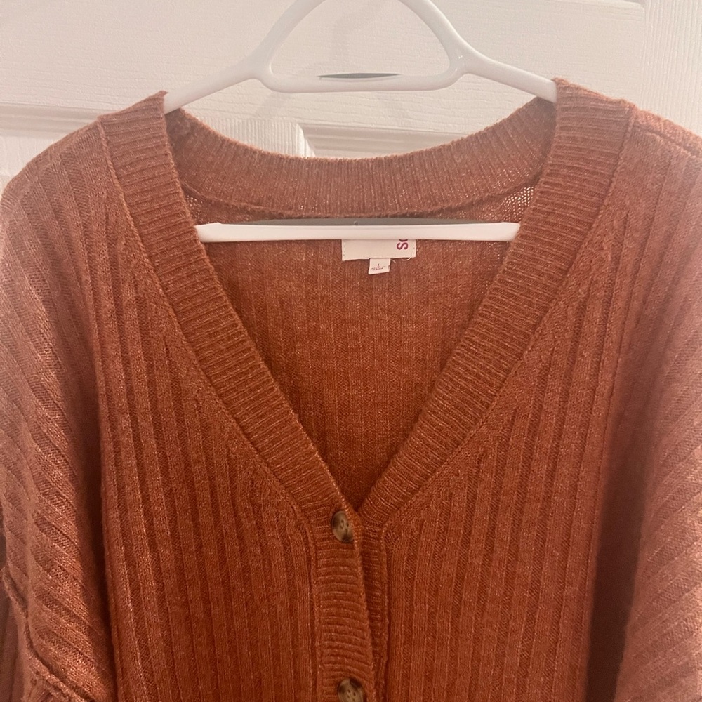 Ladies cinnamon brown cardigan size large kohls So brand like NEW